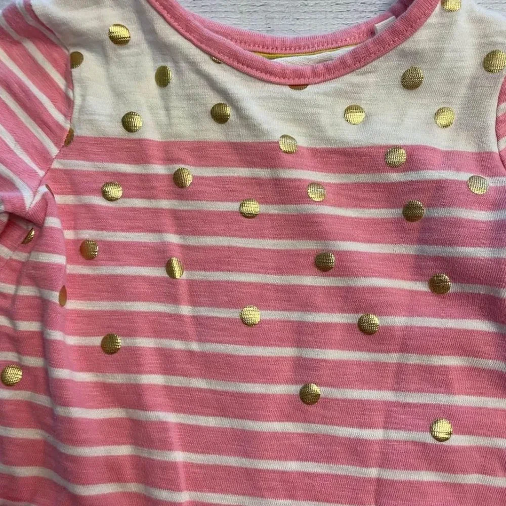 Mini Boden‎ pink/white/gold dress 2/3